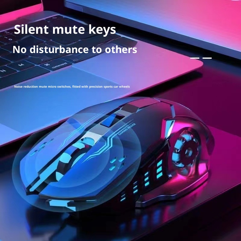 Techglobe Wireless Mouse Bluetooth Dual Mode Rechargeable E-Sports Game Silent Popular Cross-Border Dropshipping_voghion.com