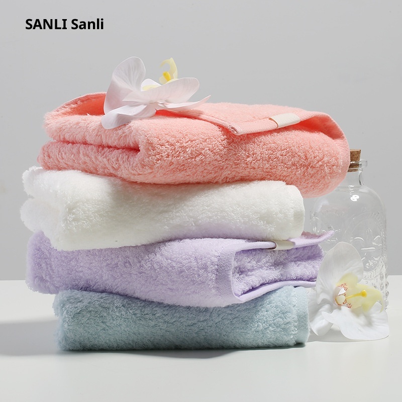 Lillian Sanli Pure 50s Long Staple Cotton Non-twisted Couple Gift Adult Face Towels_voghion.com