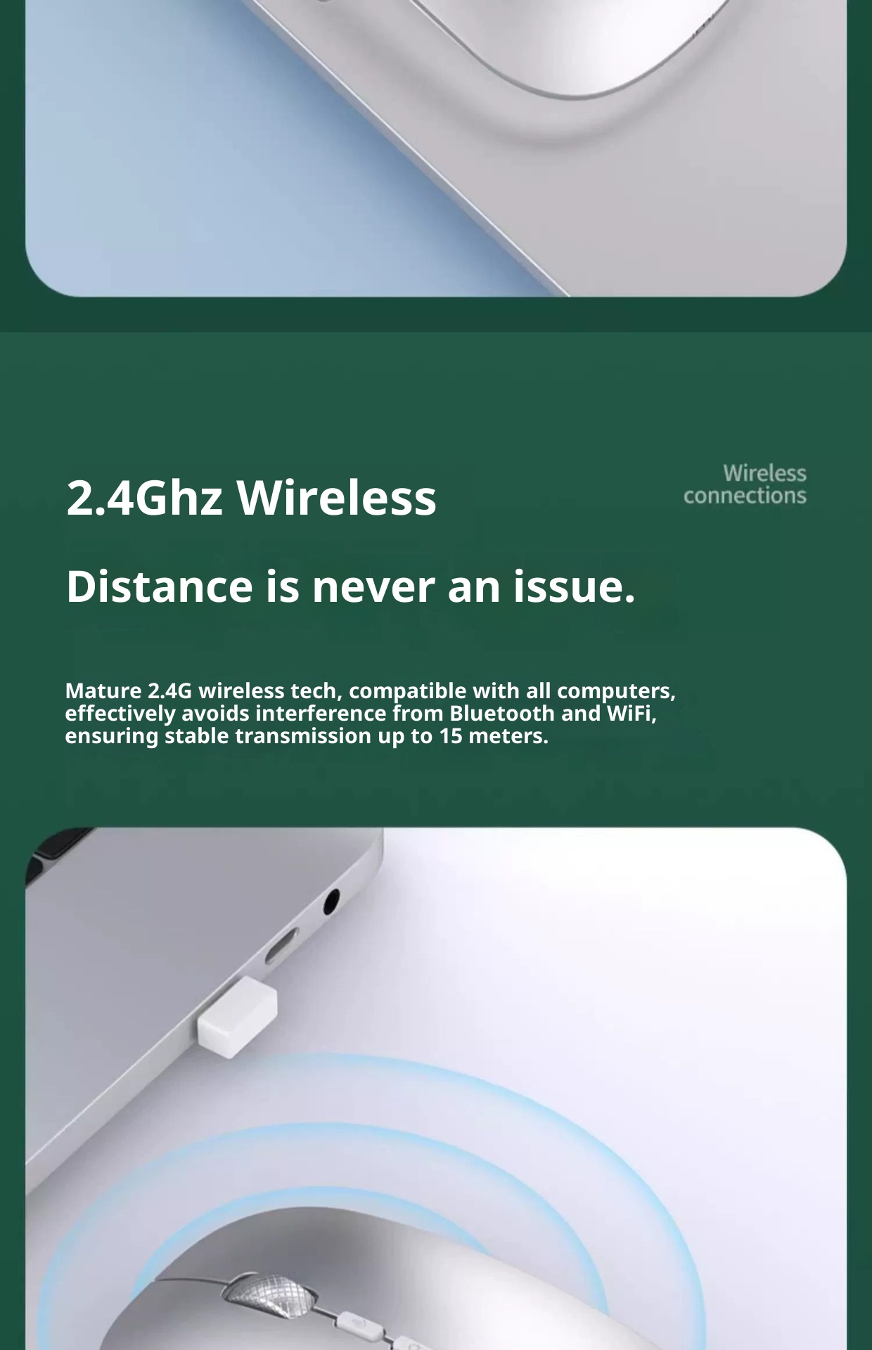 Digitex Digitex AI Smart Wireless Bluetooth Mouse Voice Control Input Text Translation Rechargeable USB Connection To Computer_voghion.com