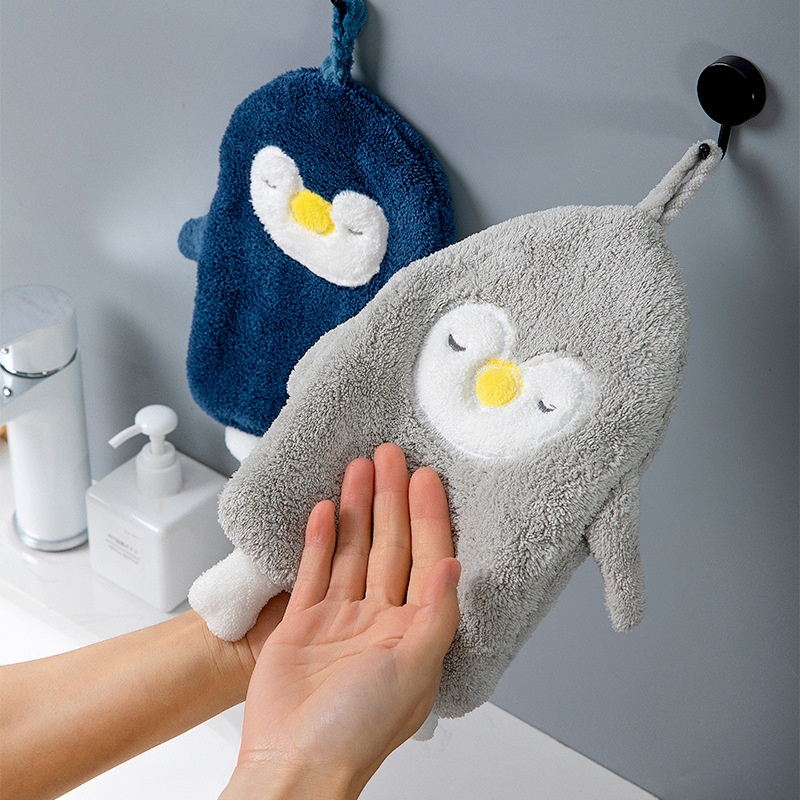 Lillian Hanging Cute Bathroom Cloth Absorbent Quick-Dry Towel Thickened Household Hand Wipe Handkerchief_voghion.com