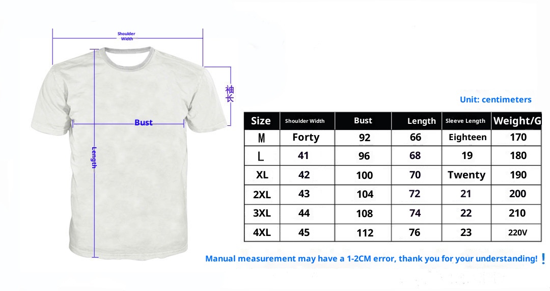 QFV507045555501<2 Nuova esclusiva transfrontaliera stampa digitale 3D tridimensionale maglietta muscolare da uomo manica corta fitness elastica_voghion.com