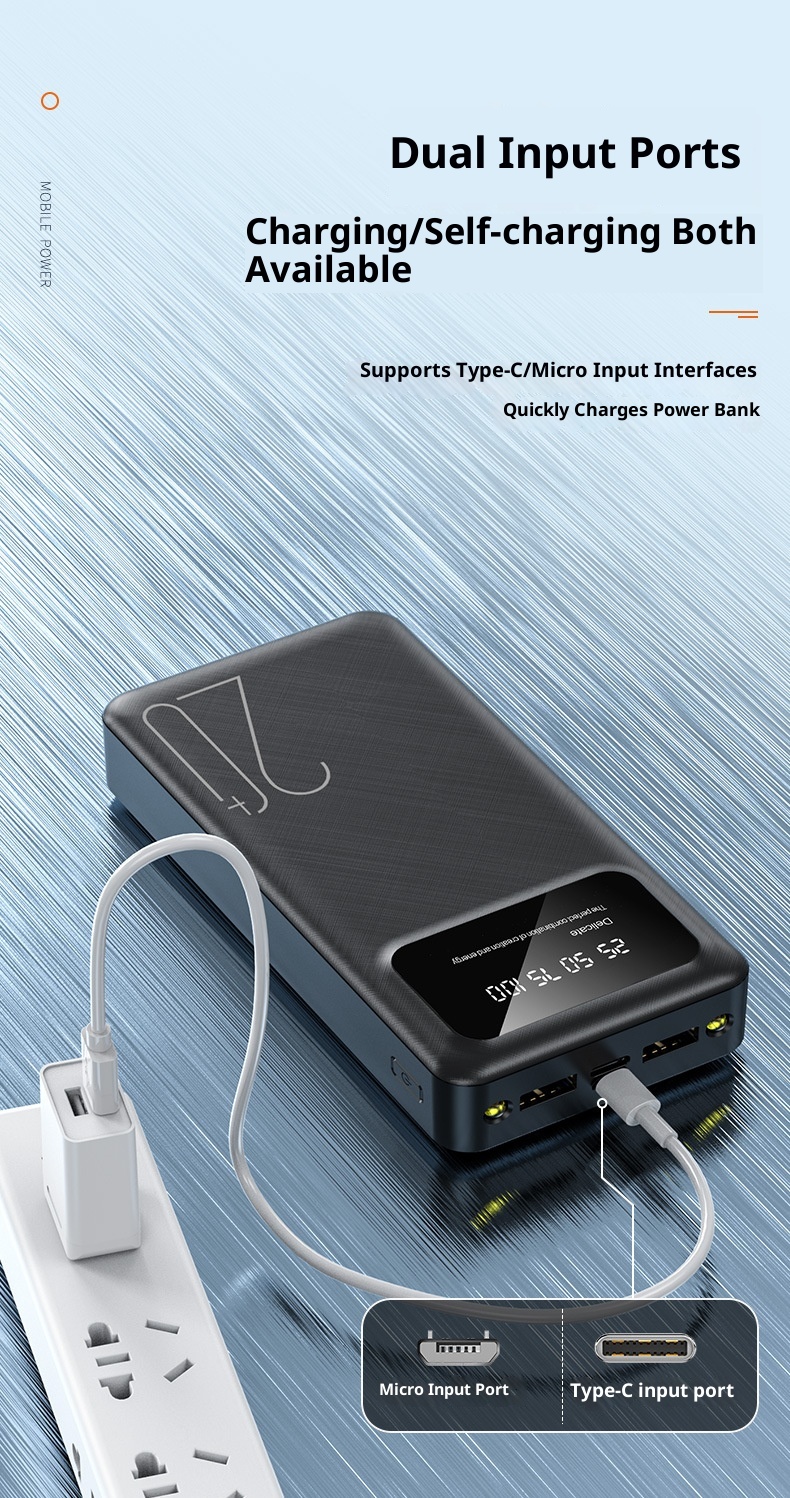 techglobe Grenzüberschreitender Großhandel Neue Tatsächliche 2W Milliampere Bank Mobile Power Ultra-Thin Portable Printed_voghion.com