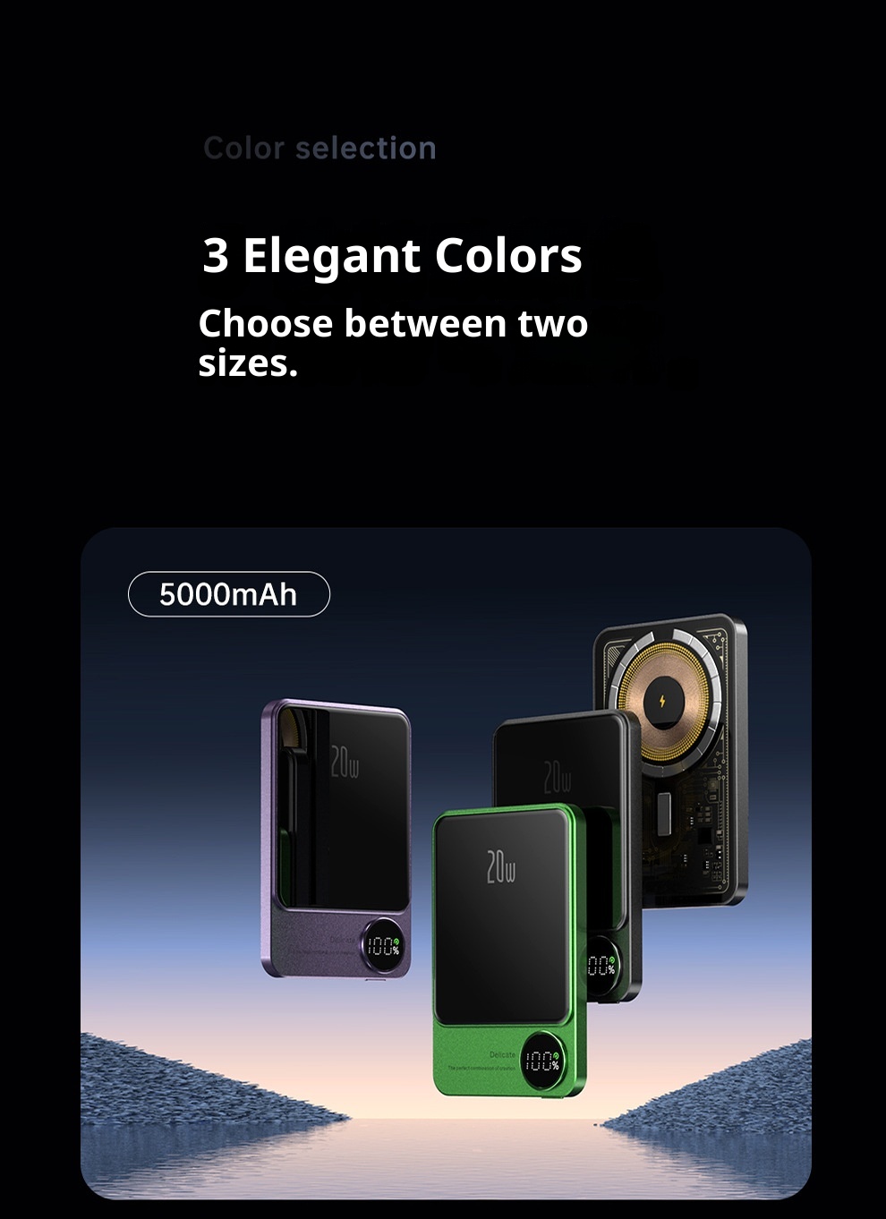 techglobe Magnetische Powerbank 10000mAh Ultradünn Praktisch Kabelloses Schnellladen Clip-on Mobile Power Großhandel_voghion.com