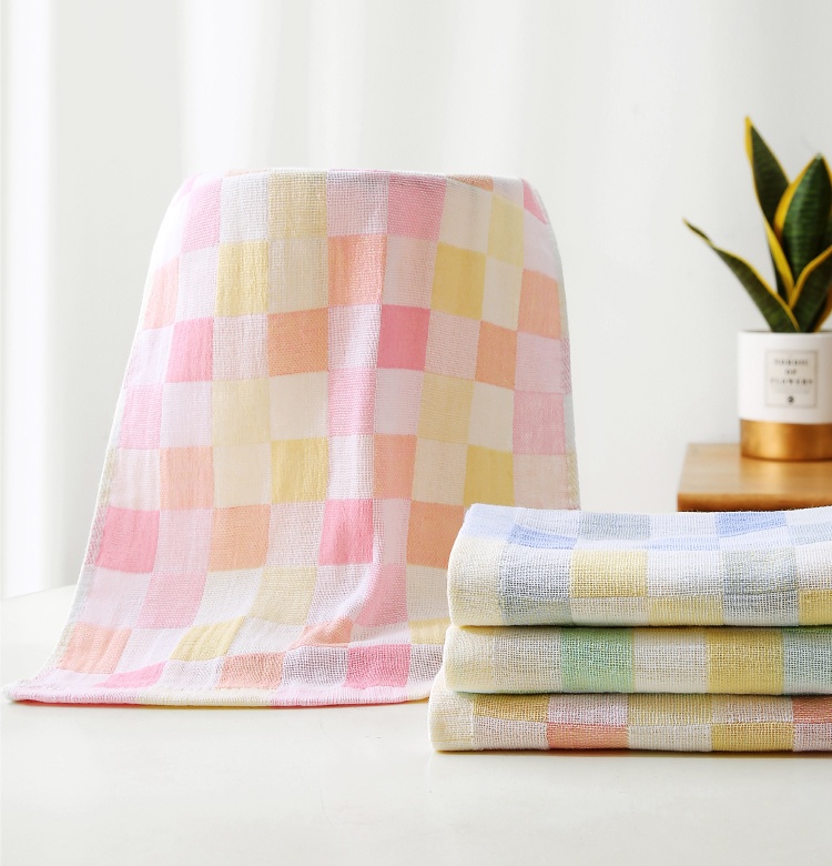Lillian Baby Face Pure Cotton Gauze Drool Infant Children's Bath Ultra Soft Handkerchief Kindergarten Small Square Towel_voghion.com
