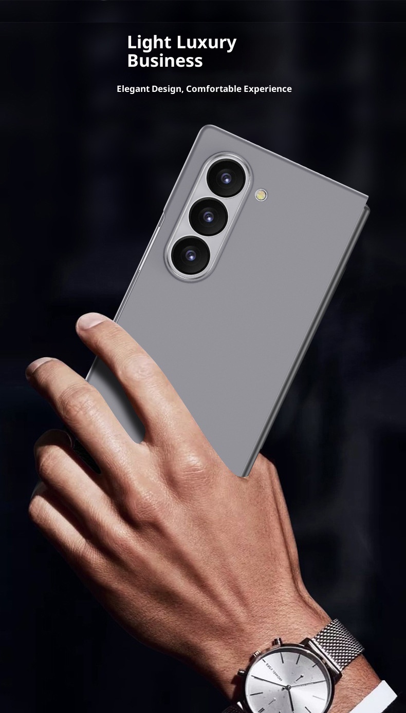 Custodia protettiva pieghevole ultrasottile per telefono Samsung Zfold7, alla moda, opaca, rigida, di colore solido, compatibile con tutti i bordi TechGlobe_voghion.com