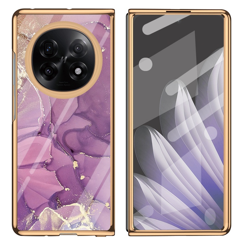 TechGlobe compatibile con la custodia per telefono Oppo N5, custodia protettiva in vetro elettrolitico pieghevole, trova N3, moda, marmo creativo_voghion.com