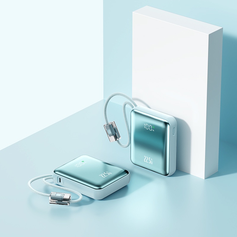 techglobe 22.5W Super Fast Charging Power Bank 10000mAh Digital Display Gift Lightweight Mini Portable Charger Custom_voghion.com