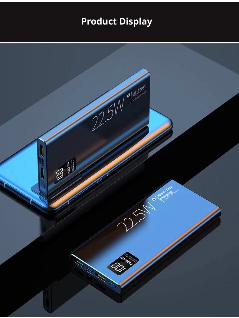 techglobe Factory Direct Super Fast Charging Large Capacity 30000mAh 3C Certified Power Bank 22.5W Gift Support_voghion.com