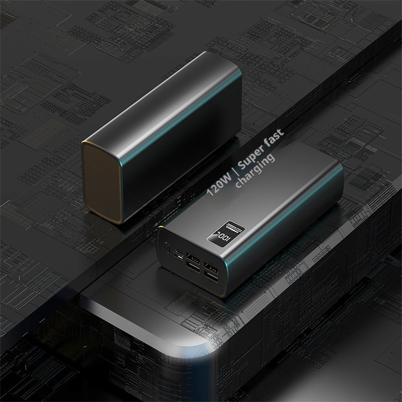 TechGlobe all'ingrosso 50000mAh 80000 Bank Ultra grande capacità alimentatore mobile per esterni originale 120W ricarica rapida Dropshipping_voghion.com