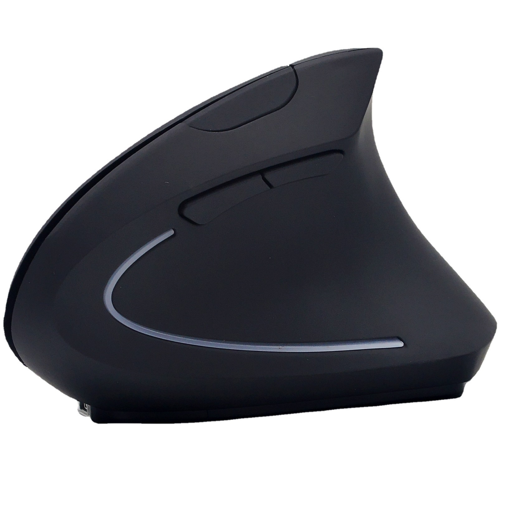 Techglobe New Business Rechargeable Wireless Black Foreign Trade Cross-Border E-commerce Computer Laptop Vertical Mouse Wholesale_voghion.com