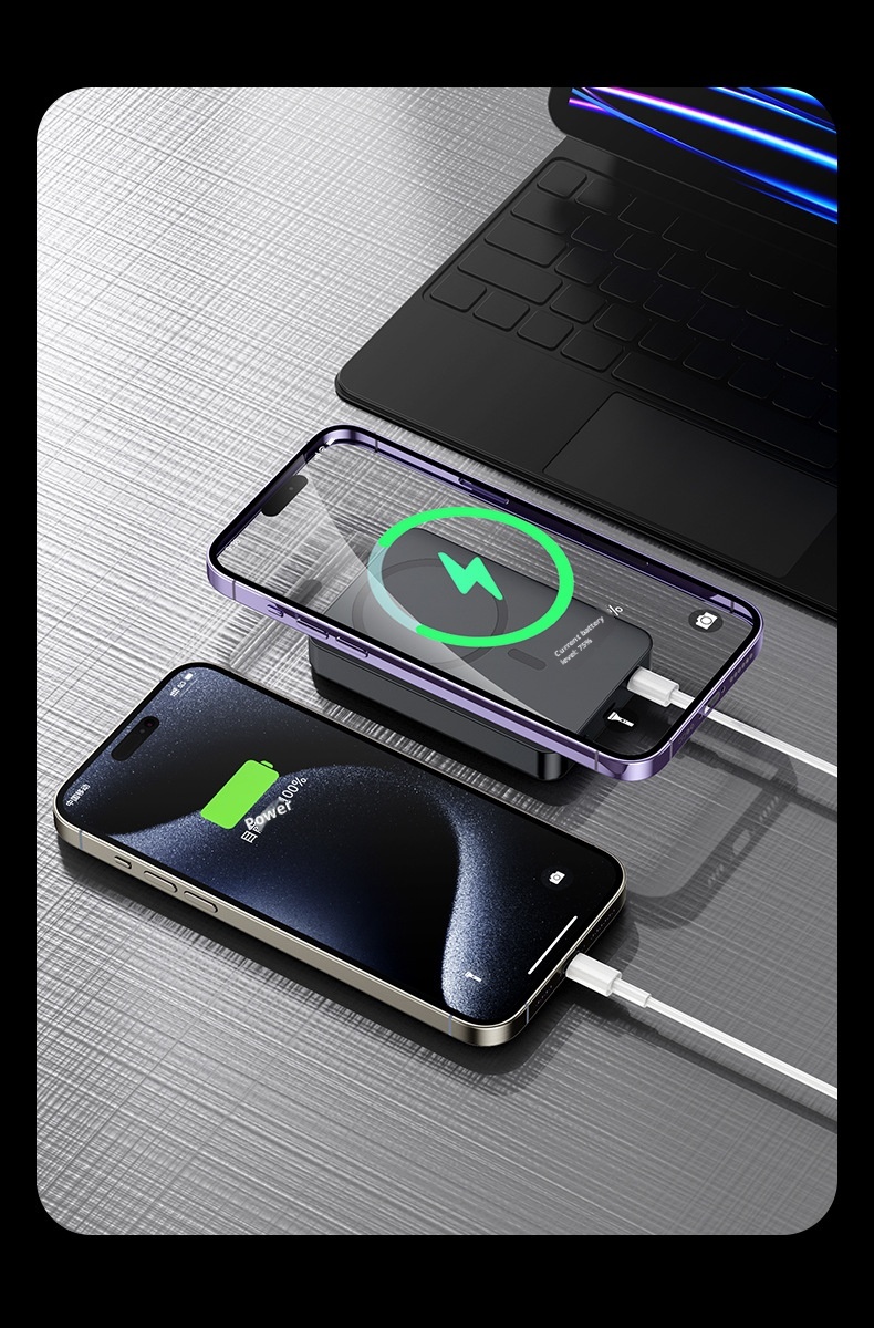 TechGlobe 22.5W Bank 20000mAh 10000 Mobile Power Fast Charging Digital Display Portable Wireless_voghion.com