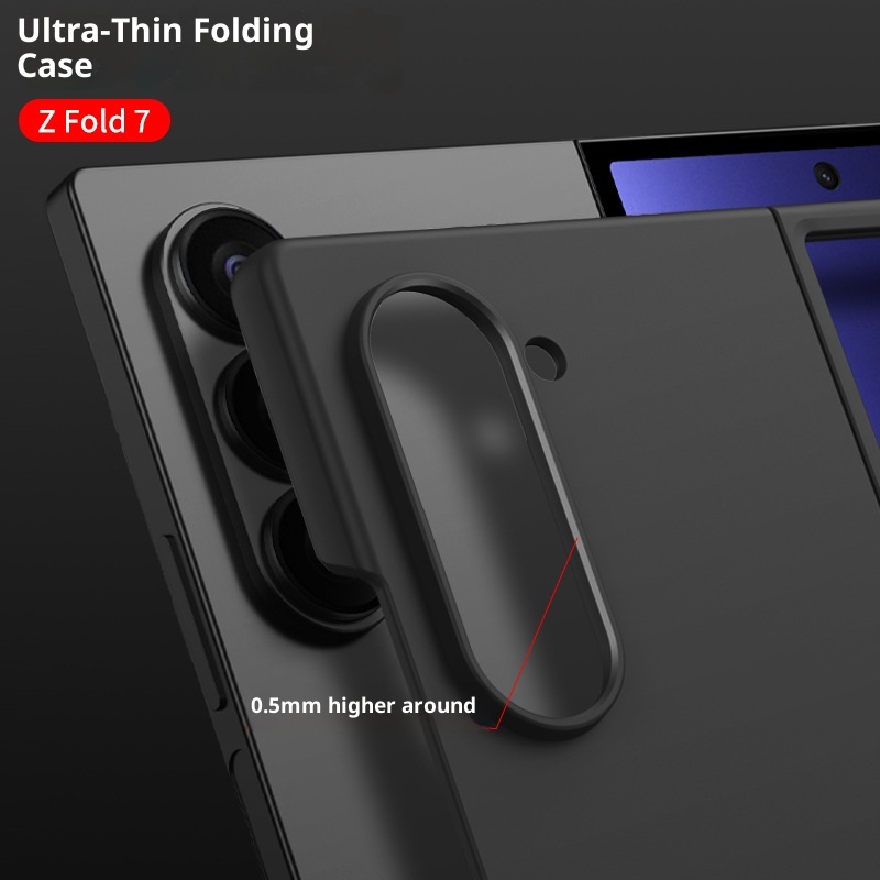 Custodia protettiva pieghevole ultrasottile per telefono Samsung Zfold7, alla moda, opaca, rigida, di colore solido, compatibile con tutti i bordi TechGlobe_voghion.com
