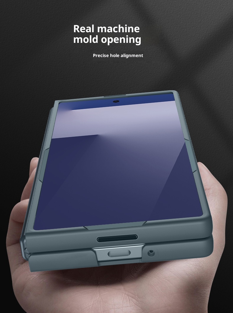 Custodia protettiva pieghevole ultrasottile per telefono Samsung Zfold7, alla moda, opaca, rigida, di colore solido, compatibile con tutti i bordi TechGlobe_voghion.com