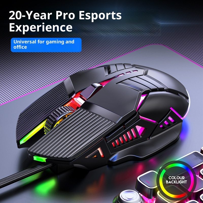 Digitex Digitex Mozuo S800 Mouse da gioco USB meccanico silenzioso cablato per e-sport_voghion.com