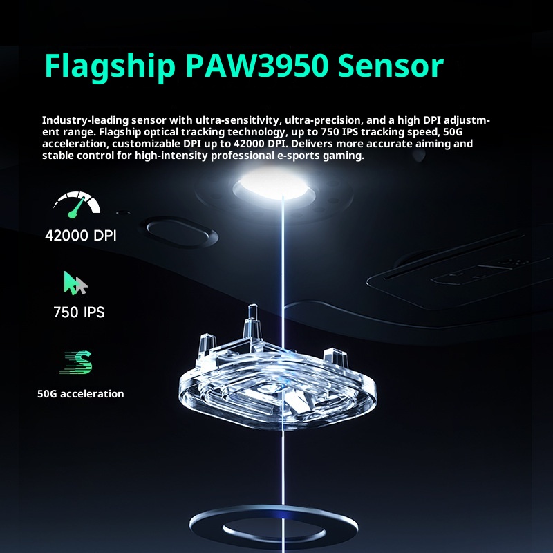 Digitex Digitex 2025 Nuovo mouse da gioco wireless MaiCong aggiornato con tre modalità e-sport, batteria a lunga durata, design leggero_voghion.com