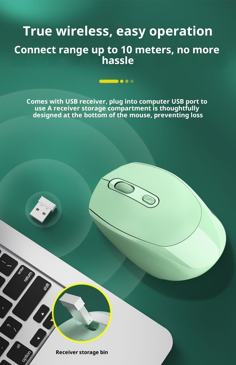 Digitex Digitex Wireless Bluetooth Silent Office Charging Universal Dual-Mode Laptop Desktop Computer Girls Gaming Mouse_voghion.com