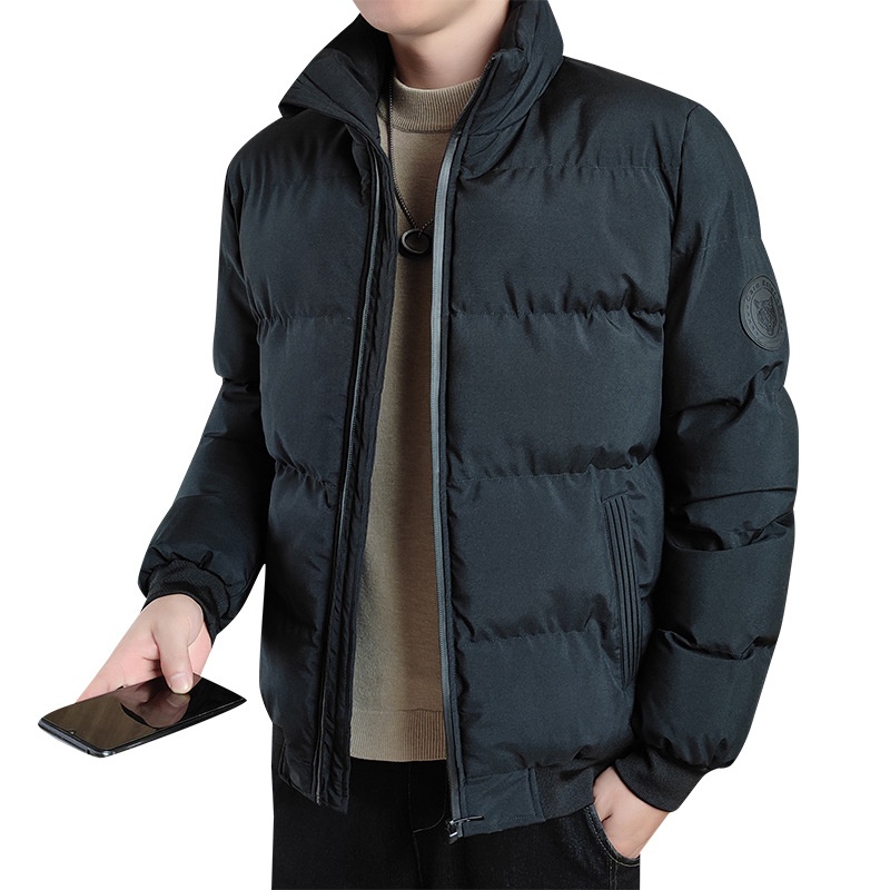 boy Herren-Daunenjacke Herbst Winter Dicke warme Stehkragen Slim Fit Kältebeständiger Freizeitmantel Trendy_voghion.com