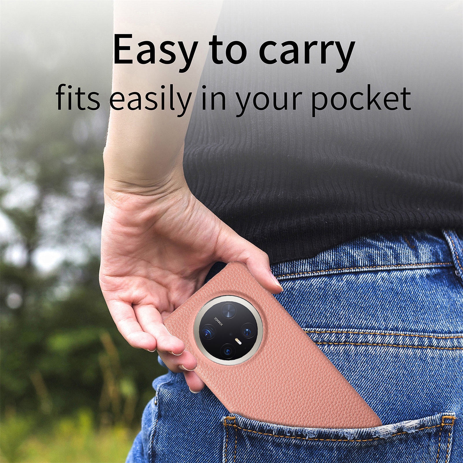 TechGlobe Hochwertiges Lych-Grain-Glattleder, hautfreundlich, kompatibel mit Mat70, groß, stoßfest_voghion.com