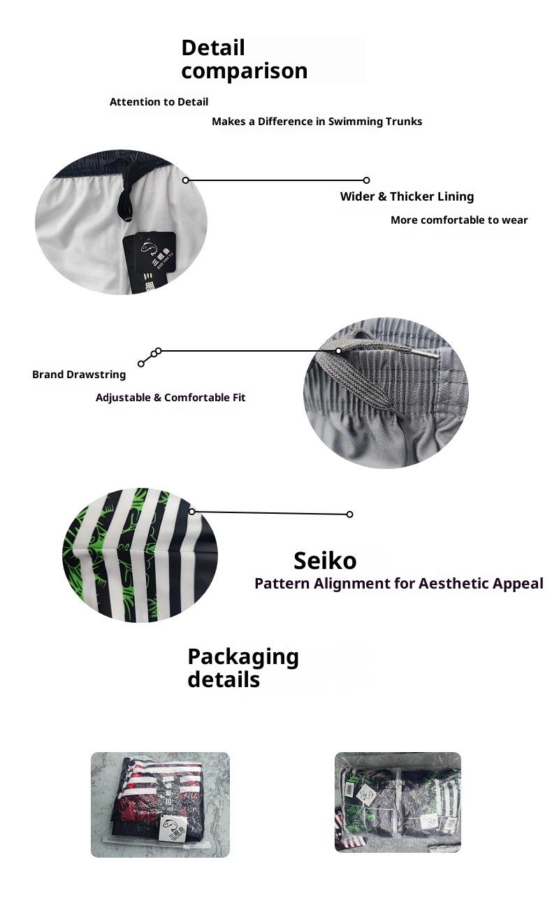 001 New Plus Size Swim Trunks For Men, Loose Comfortable, Extra Large Size, Boxer Style, Beach And Hot Spring Swimwear_voghion.com