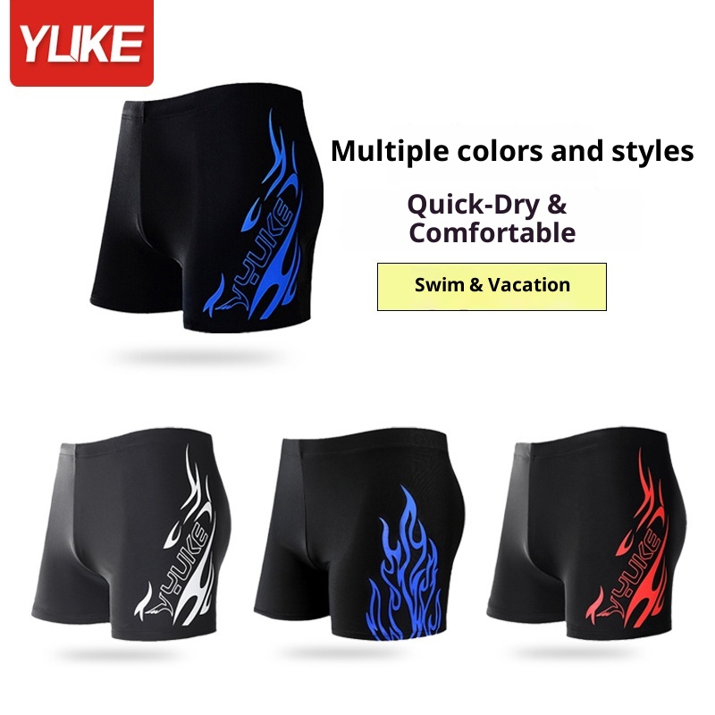 001 Trunks New Adult Swimsuit Plus Size Cap Goggles Set Men's Quick-Dry Diving Swimming Shorts Wholesale_voghion.com