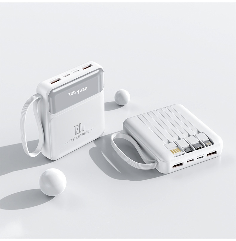 techglobe 3C-zertifizierte Mini-Powerbank mit ultraschnellem Ladekabel und großer Kapazität – kundenspezifische mobile Stromversorgung im Großhandel_voghion.com