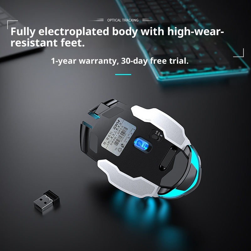 Techglobe Forerunner Gaming Mouse Wireless Silent Peripheral Mechanical Computer USB Wired Illuminated Office Wholesale_voghion.com