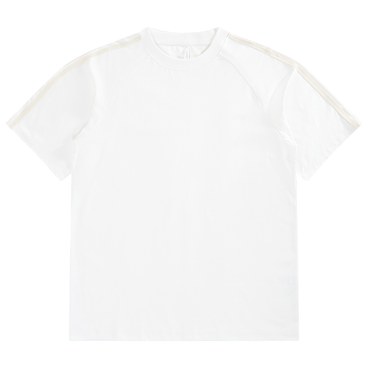 QFV507045555501<2 LVLV Herrenbekleidung | Trendige europäische und amerikanische Marke | 240 g reine Baumwolle | 2-Streifen-Farbblock-Webmuster | Raglan_voghion.com