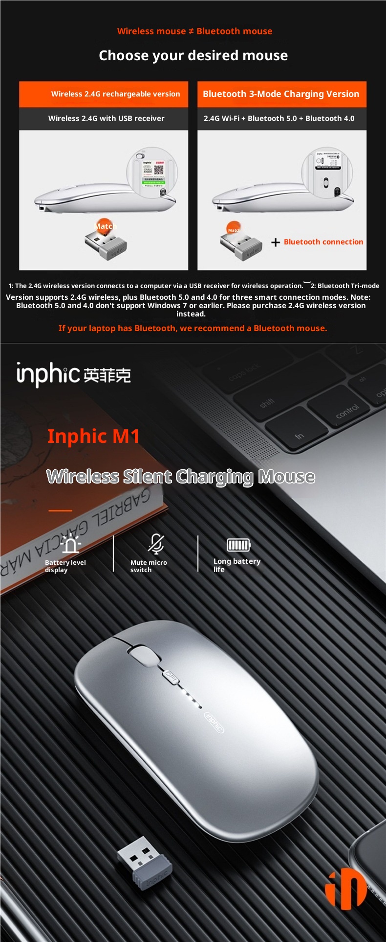 Digitex Digitex Wireless Bluetooth Mouse Silent Rechargeable For Men And Women Compatible With Direct From Manufacturer Wholesale_voghion.com