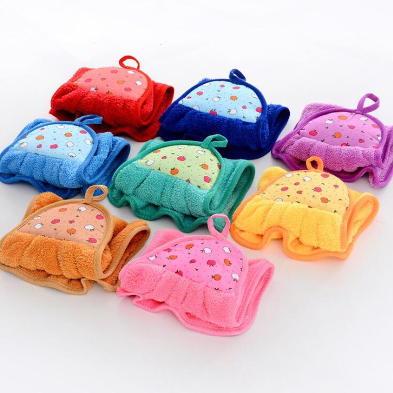 Lillian Mutfak Havlusu Askılı Süper Emici Mercan Polar Banyo Büyük Kalın El Bezi Bulaşık Bezi_voghion.com