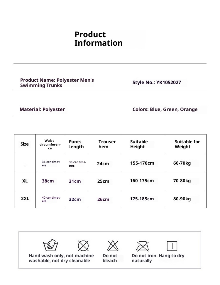 001 New Anti-Embarrassment Adult Trunks Plus Size Loose Professional Quick-Dry Boxer Swim Shorts Men's 5-Point_voghion.com