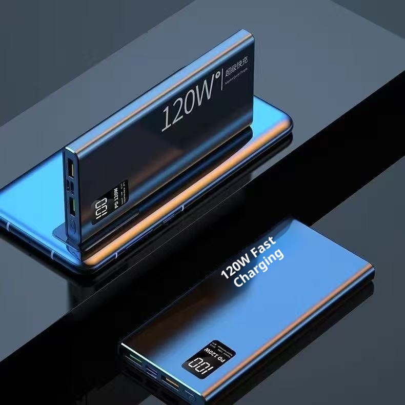 techglobe 3C Certified 120W Super Fast Charging 20000mAh Bank Large Capacity 10000mAh Portable Mobile Power Supply_voghion.com