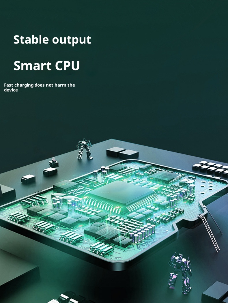 TechGlobe Faltbare Powerbank mit Rückenclip, kleines tragbares kabelloses Ladegerät, Mini-Geschenkidee, Großhandel_voghion.com