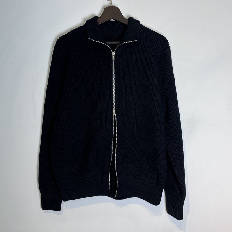 boy Boy Boy Boy Majia Four Corners Correct Version Original 19AW Double Zipper Half Turtleneck Wool Yarn Coat Knitted Sweater Winter New_voghion.com