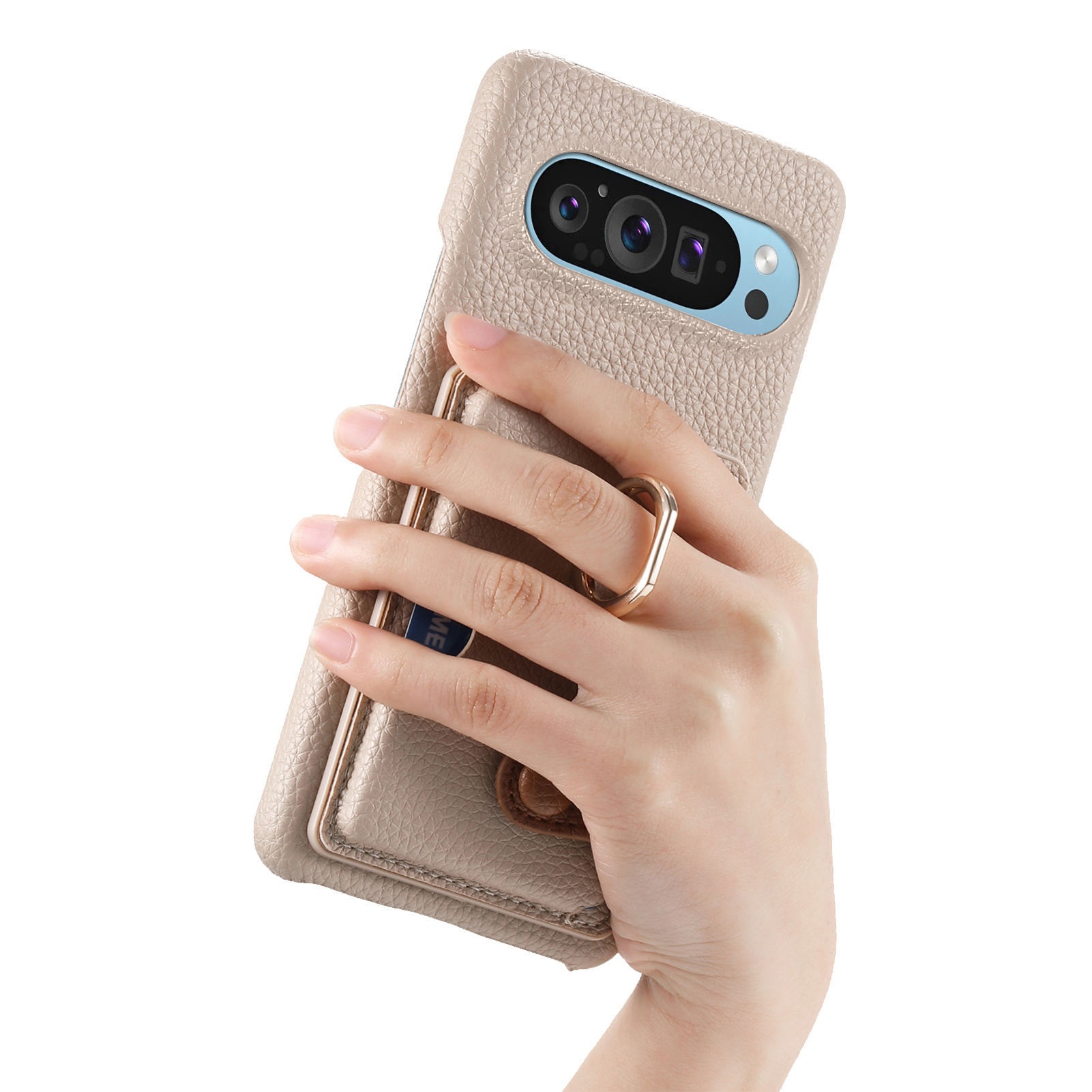 TechGlobe Handyhülle kompatibel mit Google 9A, Kartenfach, Aufbewahrung, Schutzhülle, Armband, Pixel 10 Metallringhalter_voghion.com