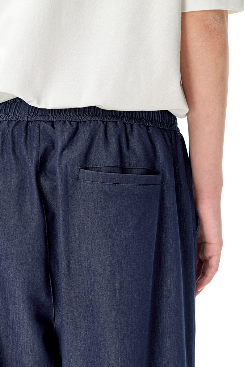 boy Boy Jie Zhan Men's Clothing|Ice Denim Air Conditioning 2025 Spring Summer New Quick-Dry Cool Wide-Leg Casual Ice_voghion.com