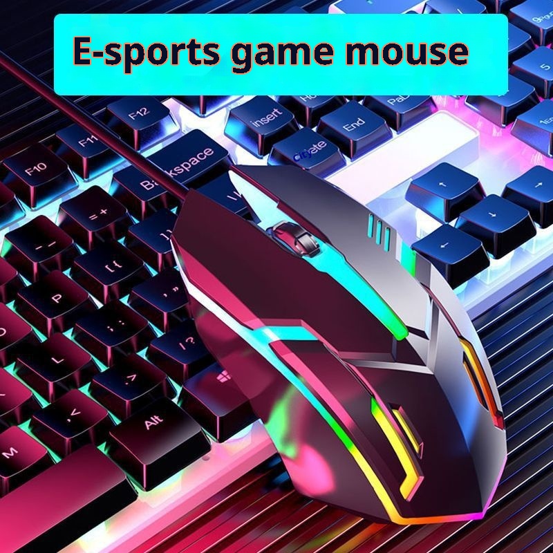 Digitex Digitex Wired Universal Laptop USB Office Business Gaming Colorful Glowing Mouse Bulk_voghion.com