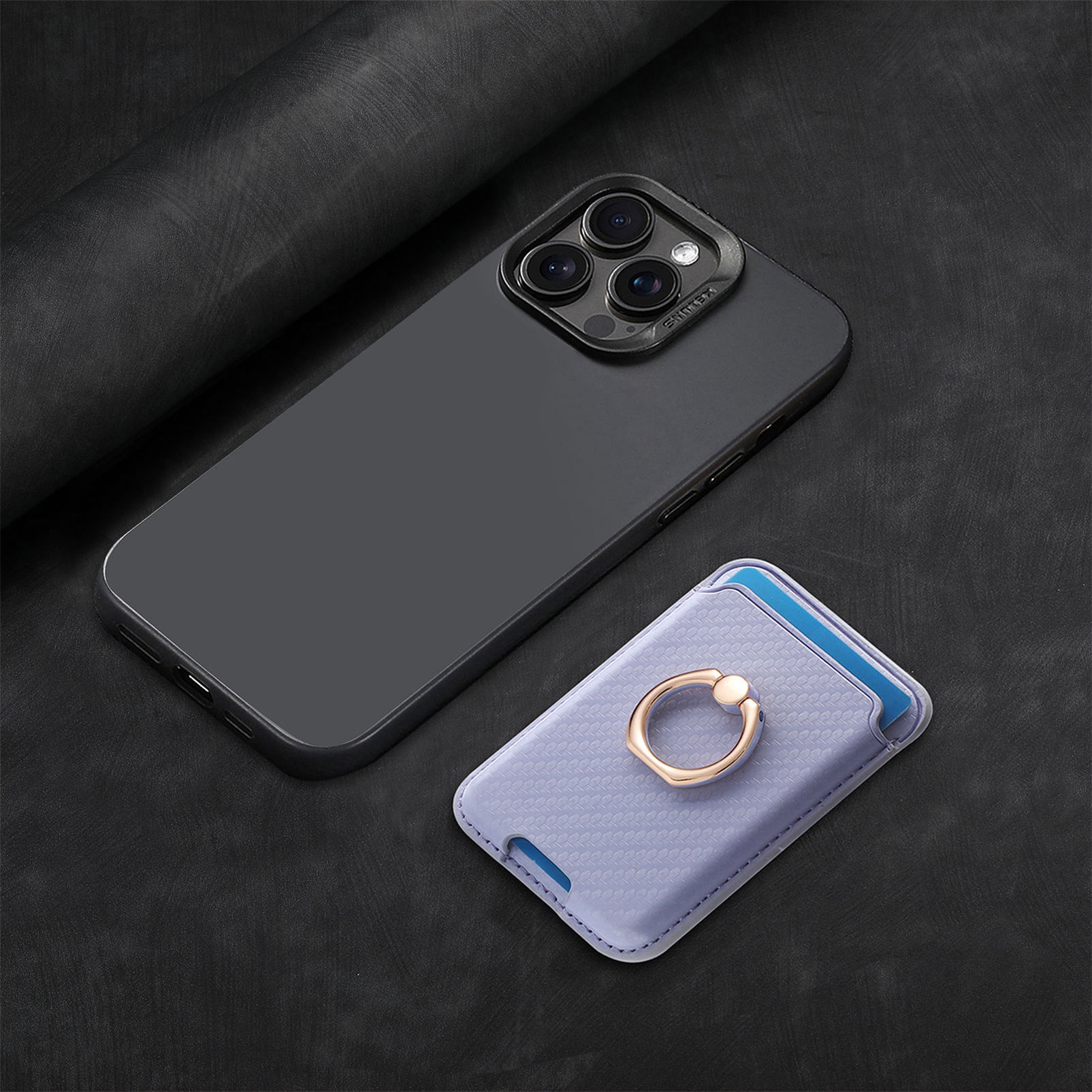 TechGlobe compatibile con 16 porta carte magnetiche in pelle con texture in fibra di carbonio, clip per portafoglio da 14p, 15_voghion.com