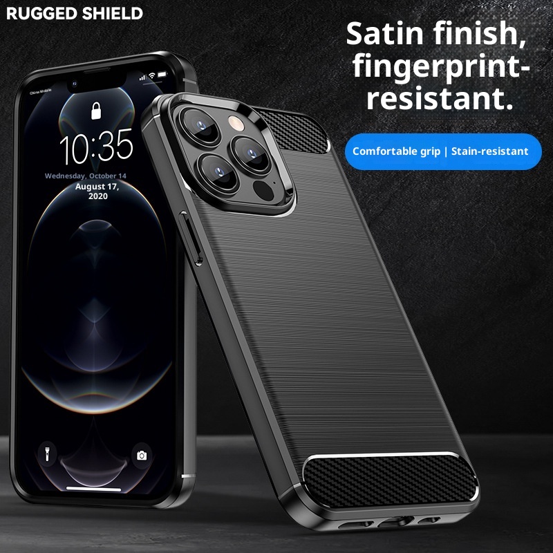 TechGlobe Suitable For Max Phone Case IPhone 13 Pro Protective Cover Full Coverage Anti-drop Brushed TPU_voghion.com