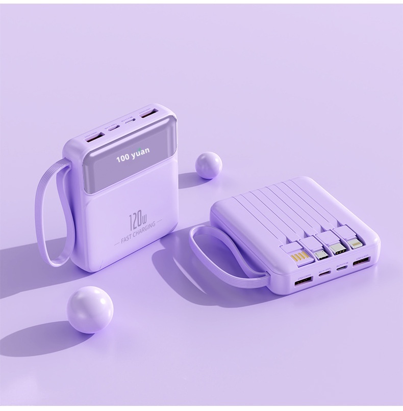 techglobe 3C-zertifizierte Mini-Powerbank mit ultraschnellem Ladekabel und großer Kapazität – kundenspezifische mobile Stromversorgung im Großhandel_voghion.com