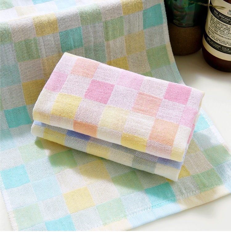 Lillian Baby Face Pure Cotton Gauze Drool Infant Children's Bath Ultra Soft Handkerchief Kindergarten Small Square Towel_voghion.com