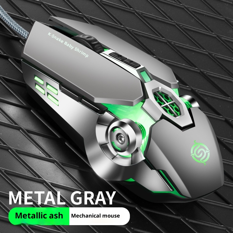 Souris de jeu filaire USB Digitex Viper Q7 pour ordinateur portable, e-sport, mécanique, lumineuse et sans bordures_voghion.com