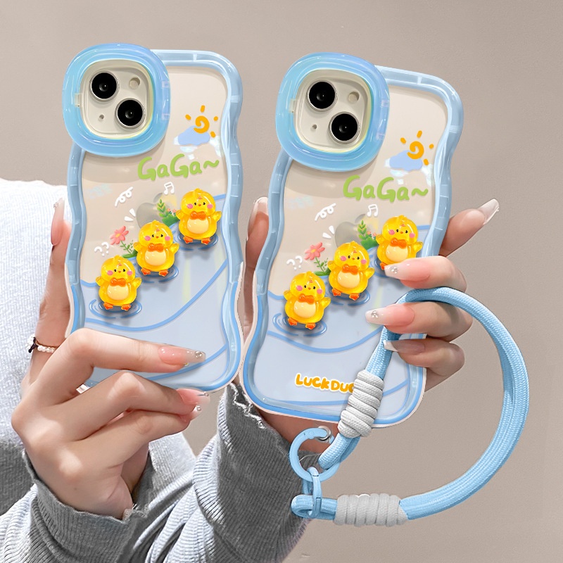 TechGlobe Plüsch-Schlüsselanhänger „Kleine gelbe Ente“, kompatibel mit iPhone 16, 15 Pro Max, Handyhülle 14 und Xiaomi 13 (Silikon)_voghion.com