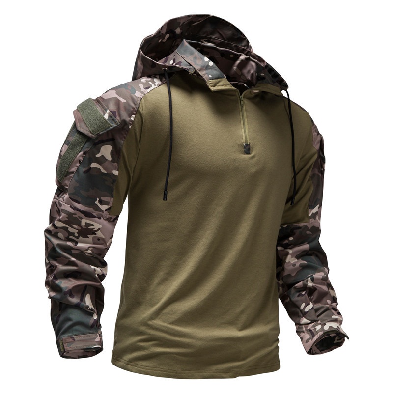 QFV507045555501<2 Spring And Summer New Cross-Border Long Sleeve Special Forces Workwear Training Camouflage Elastic Breathable Men's_voghion.com