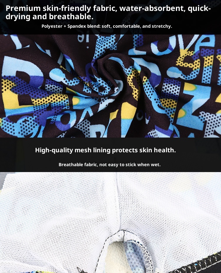 001 Hot-Selling Trunks For Adults, Men's Plus Size Anti-Embarrassment Boxer Shorts, Printed Beach And Hot Spring Swimming_voghion.com