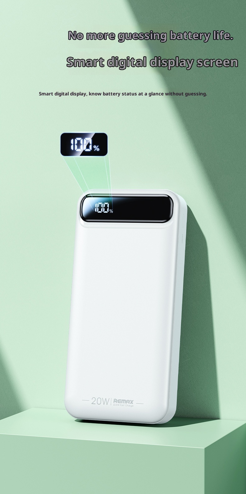 TechGlobe Remax Lightweight Portable 30000mAh Large Capacity Fast Charging Mobile Bank With Power Level Display And 3C_voghion.com