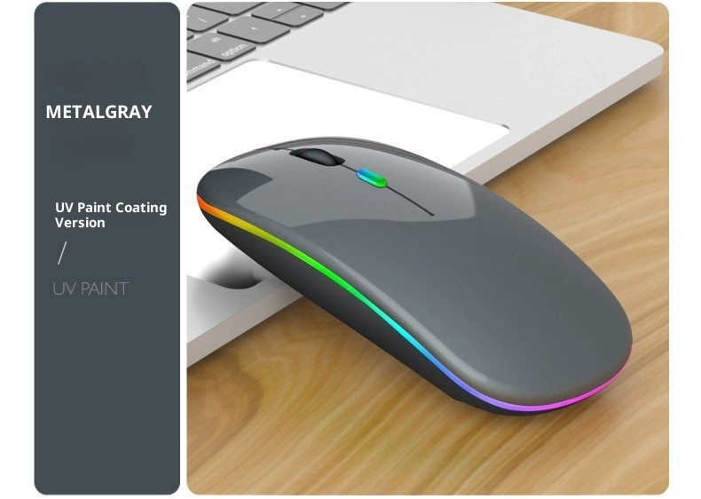 Techglobe Bluetooth For Laptop, Phone, Tablet Universal Wholesale Silent Dual Mode Luminous Wireless Mouse Type-C Interface_voghion.com