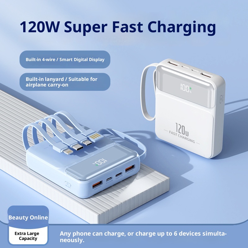 techglobe 3C-zertifizierte Mini-Powerbank mit ultraschnellem Ladekabel und großer Kapazität – kundenspezifische mobile Stromversorgung im Großhandel_voghion.com