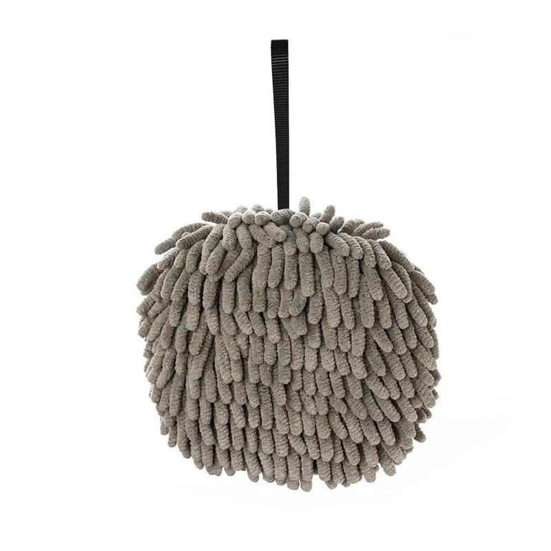 Lillian Chenille Hanging Quick-Dry Hand Ball Kitchen Thickened Absorbent Cute Japanese Style Towel Bathroom Cloth_voghion.com