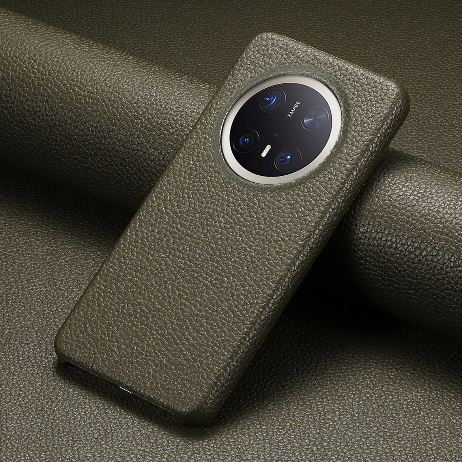 TechGlobe Hochwertiges Lych-Grain-Glattleder, hautfreundlich, kompatibel mit Mat70, groß, stoßfest_voghion.com