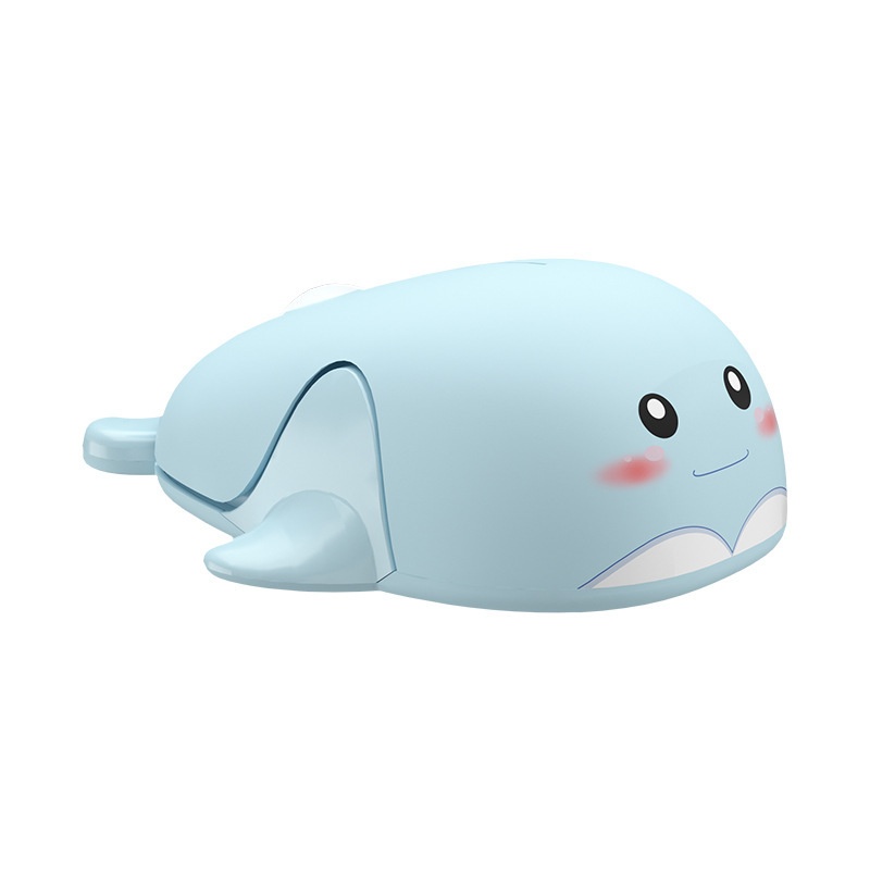 Digitex Digitex Creative Gift Dolphin Wireless Mouse Silent Cute USB Rechargeable Battery Computer Accessories_voghion.com